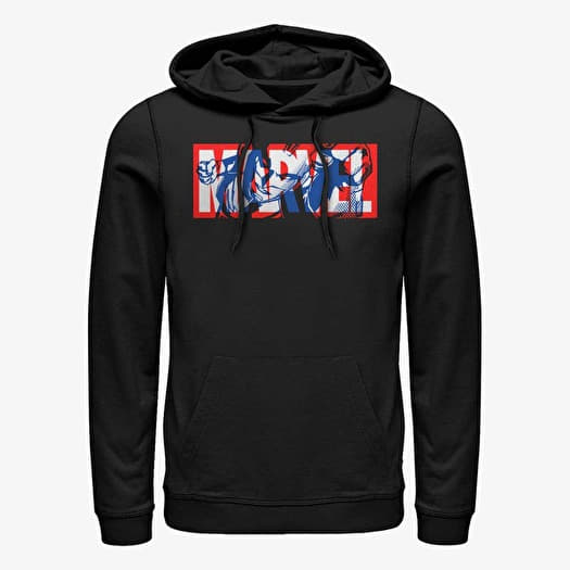 Majica Merch Marvel Avengers Classic - Cap Marvel Unisex Hoodie Black