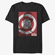 Merch Marvel The Falcon and the Winter Soldier - Falcon Shield Unisex T-Shirt Black