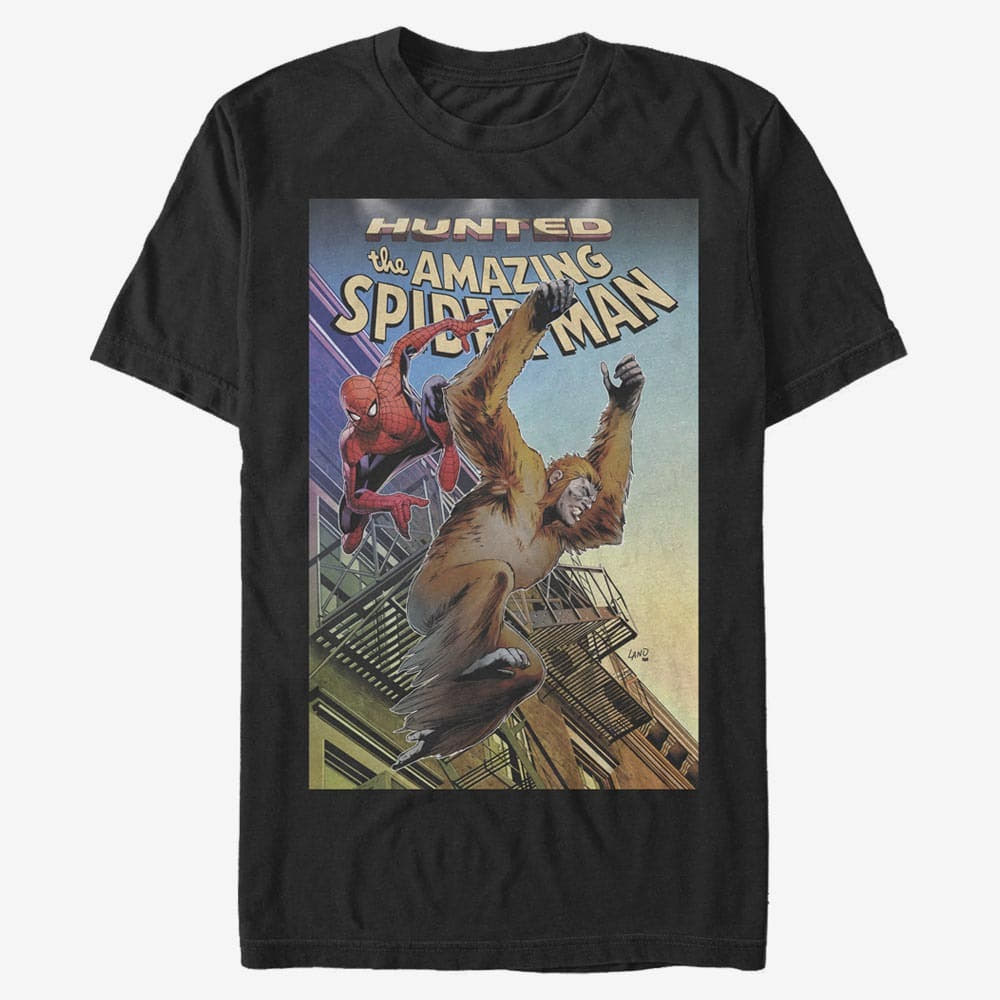 T-shirts Merch Marvel Spider-Man Classic - Hunted Spider-Man Unisex T-Shirt Black