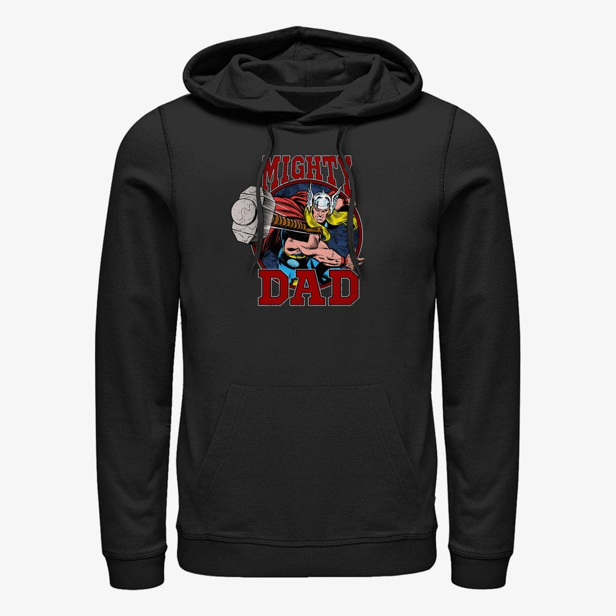 Kapuutsikud ja kampsunid Merch Marvel Avengers Classic - Mighty Dad Unisex Hoodie Black