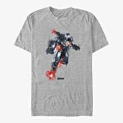Merch Marvel Avengers: Endgame - War Machine Paint Unisex T-Shirt Heather Grey