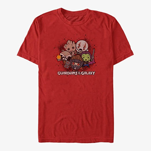T-shirt Merch Marvel GOTG Classic - Racoon Gun Unisex T-Shirt Red