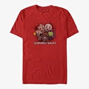 Merch Marvel GOTG Classic - Racoon Gun Unisex T-Shirt Red