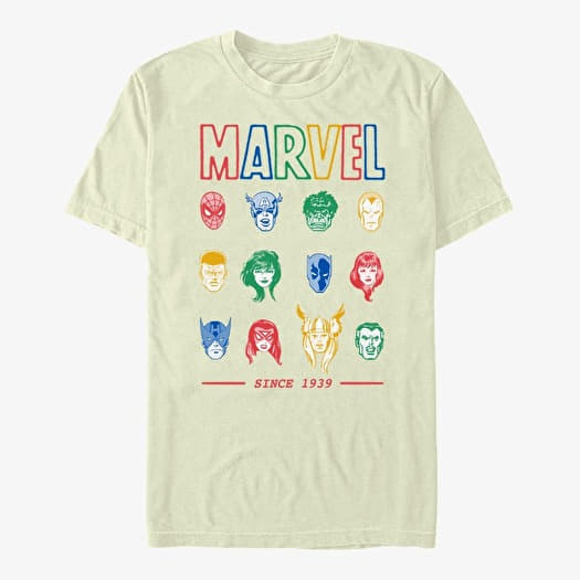 Majica Merch Marvel Avengers Classic - Primary Faces Unisex T-Shirt Natural