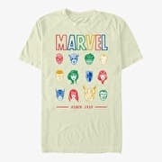 Merch Marvel Avengers Classic - Primary Faces Unisex T-Shirt Natural