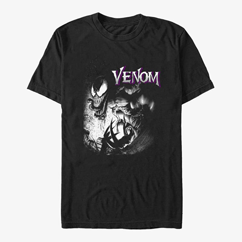 T-Shirt Merch Marvel Avengers Classic - Angry Venom Unisex T-Shirt Black