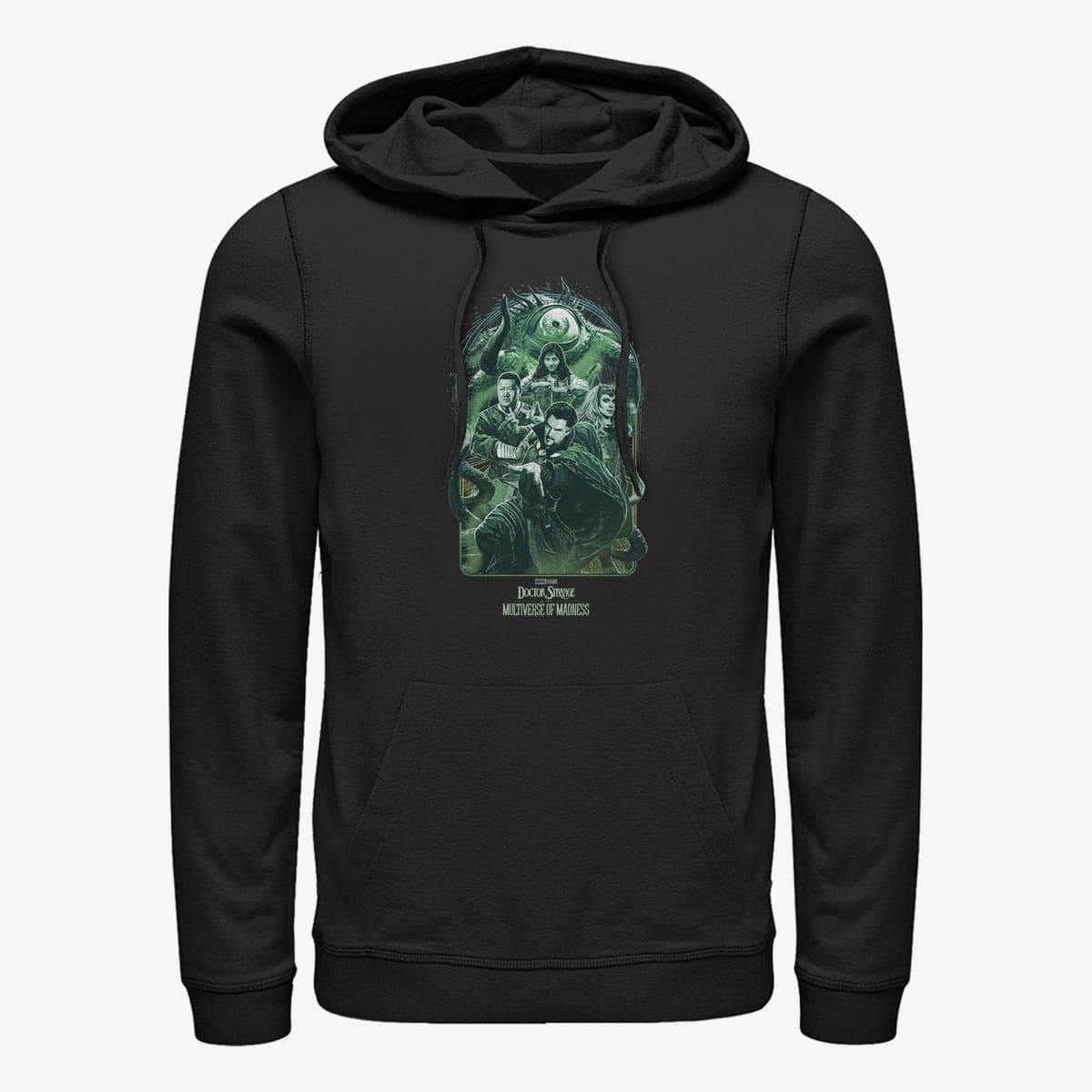 Dukserice Merch Marvel Doctor Strange 2 - STRANGE GROUP Unisex Hoodie Black