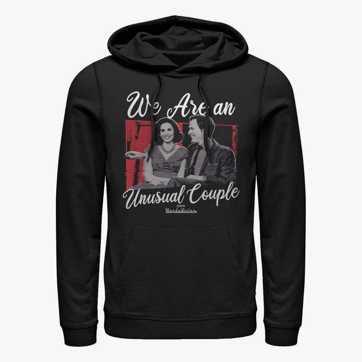 Kapucnis pulóverek és pulcsik Merch Marvel WandaVision - Romantic Couple Unisex Hoodie Black