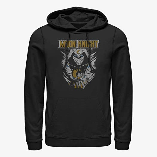 Sweatshirt Merch Marvel Moon Knight - Moon Glitter Unisex Hoodie Black