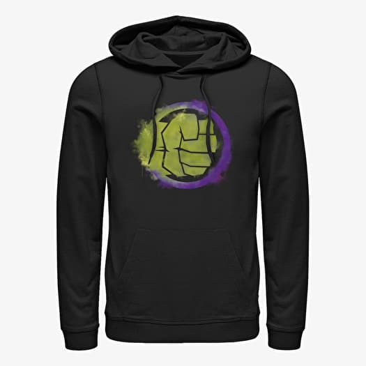 Verryttelypaita Merch Marvel Avengers: Endgame - Hulk Spray Logo Unisex Hoodie Black
