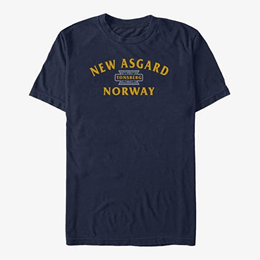 T-särk Merch Marvel Thor: Love and Thunder - New Asgard Unisex T-Shirt Navy Blue