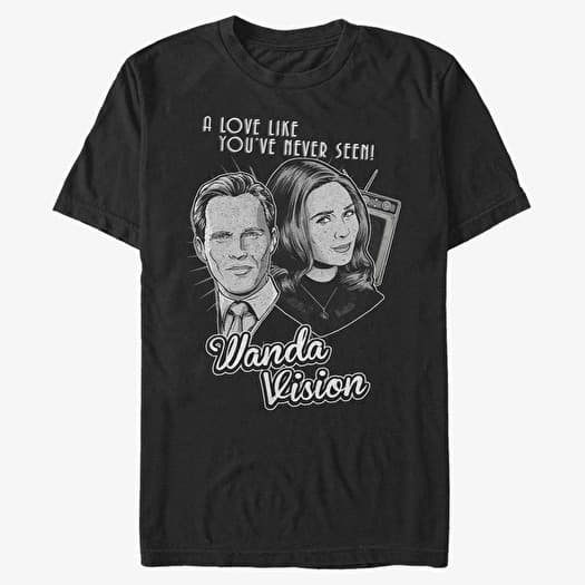 Majica Merch Marvel WandaVision - Monochrome Wanda Unisex T-Shirt Black