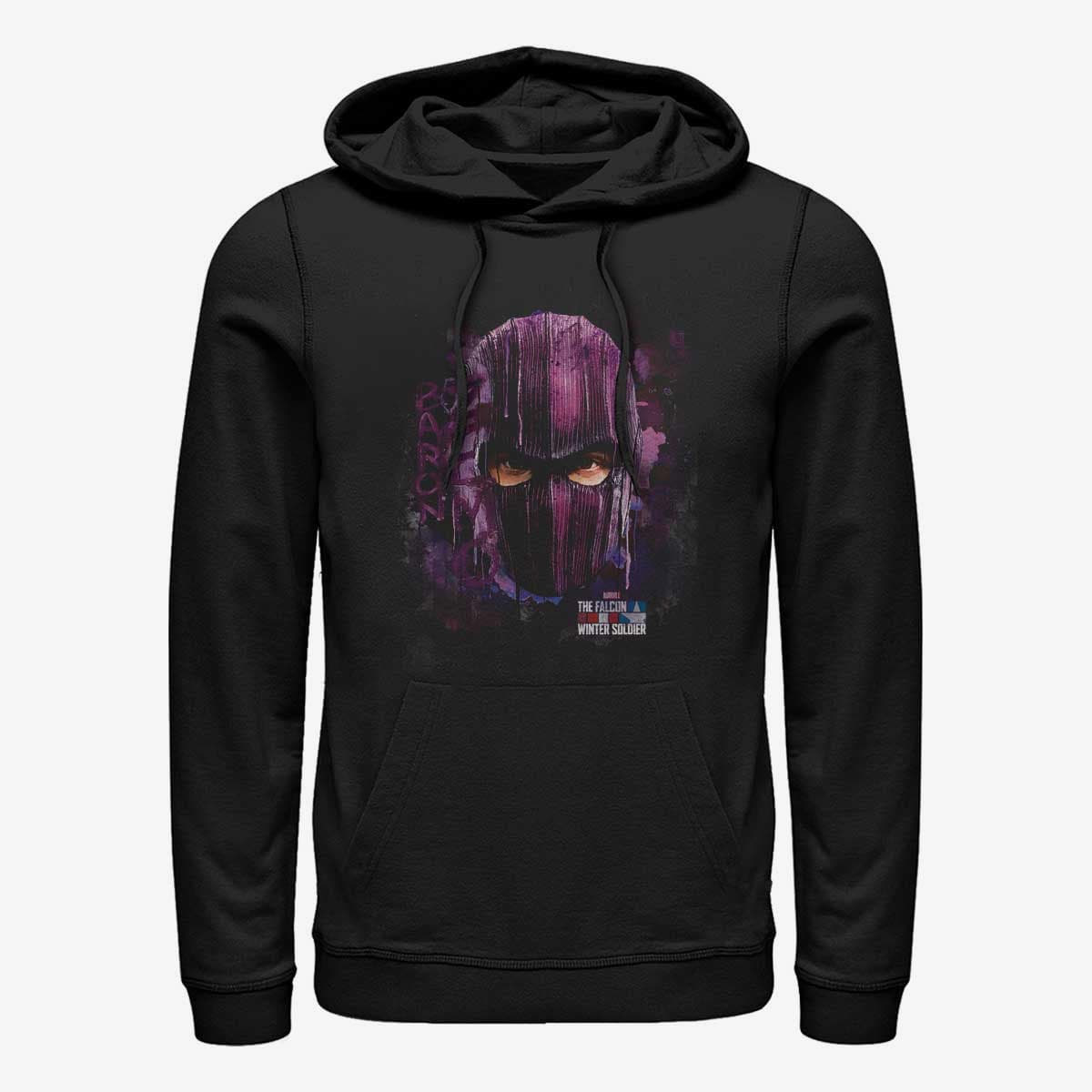 Hanorace Merch Marvel The Falcon and the Winter Soldier - Baron Eyes Unisex Hoodie Black