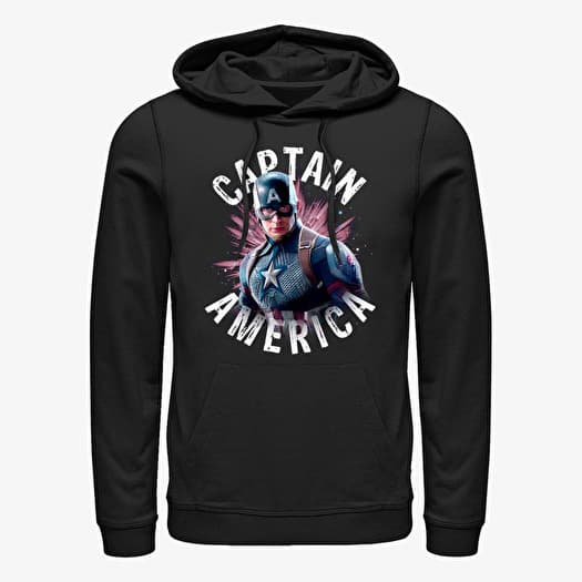Mikina Merch Marvel Avengers: Endgame - Cap Burst Unisex Hoodie Black
