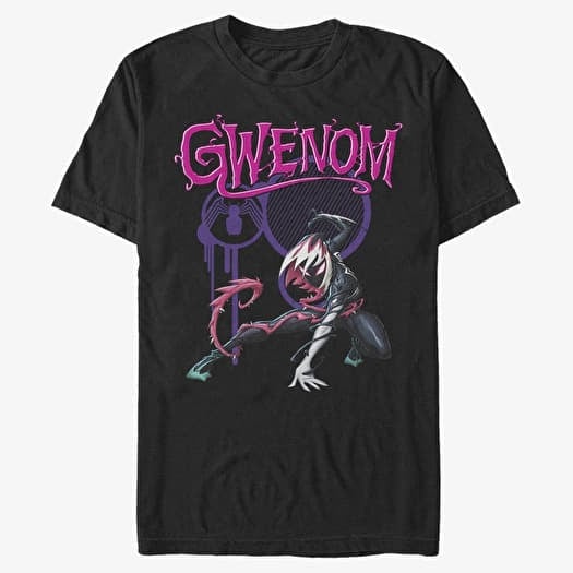 Majica Merch Marvel - GWENOM AND ICON Unisex T-Shirt Black
