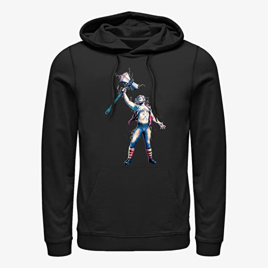 Mikina Merch Marvel Thor: Love and Thunder - Stormbreaker Salute Unisex Hoodie Black