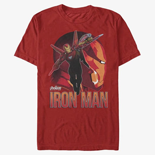 Majica Merch Marvel Avengers: Infinity War - Invincible Sil Unisex T-Shirt Red