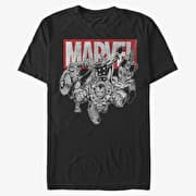 Merch Marvel Avengers Classic - IronMan Poses Unisex T-Shirt Black