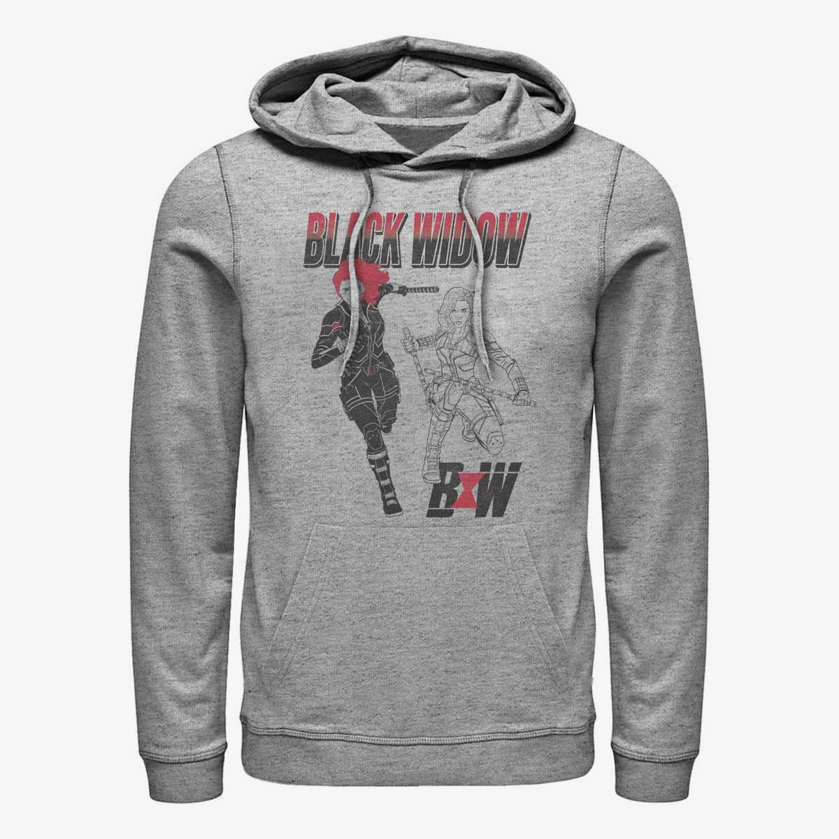 Hoodies and sweatshirts  Merch Marvel Black Widow - BLACK WIDOW Unisex Hoodie Heather Grey