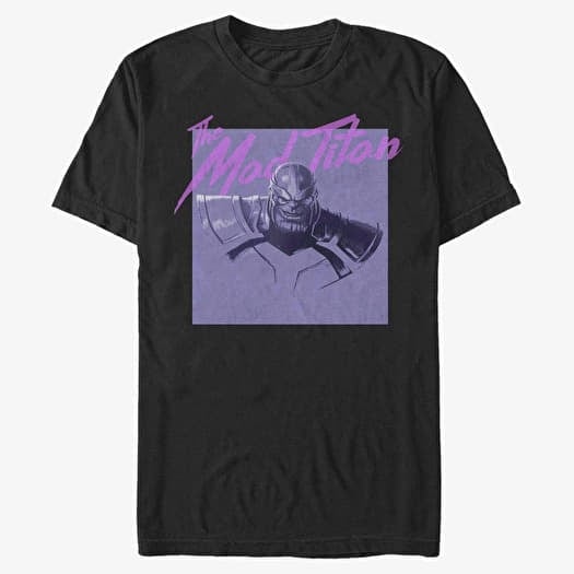 T-skjorte Merch Marvel Avengers Classic - Electric Thanos Unisex T-Shirt Black