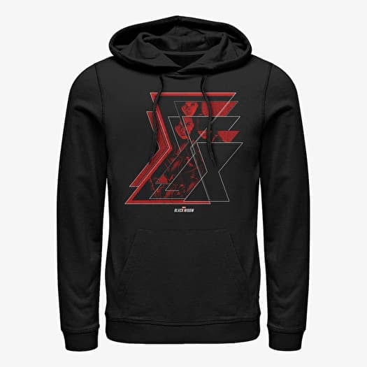 Sweatshirt Merch Marvel Black Widow - Multiple Logos Unisex Hoodie Black