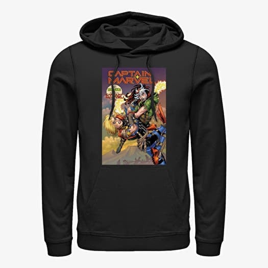 Sweatshirt Merch Marvel - Captain Marvel Unisex Hoodie Black