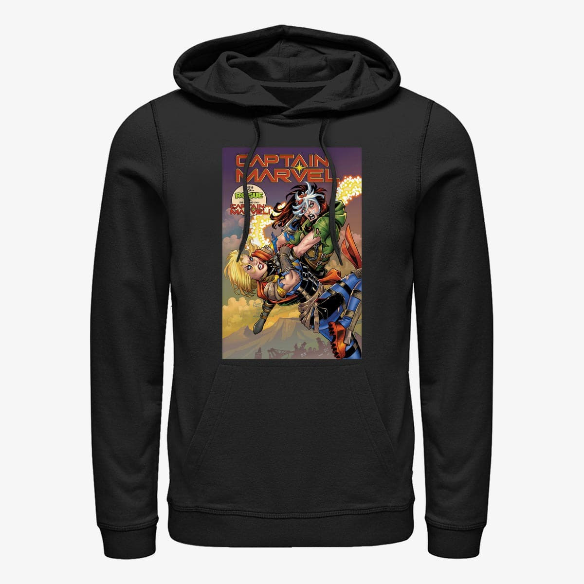 Mikiny Merch Marvel - Captain Marvel Unisex Hoodie Black