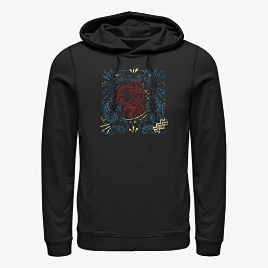 Majica Merch Ms. Marvel - Ms. Marvel Line Drawing Unisex Hoodie Black