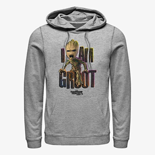 Sweatshirt Merch Marvel GOTG 2 - I Am Rock Unisex Hoodie Heather Grey