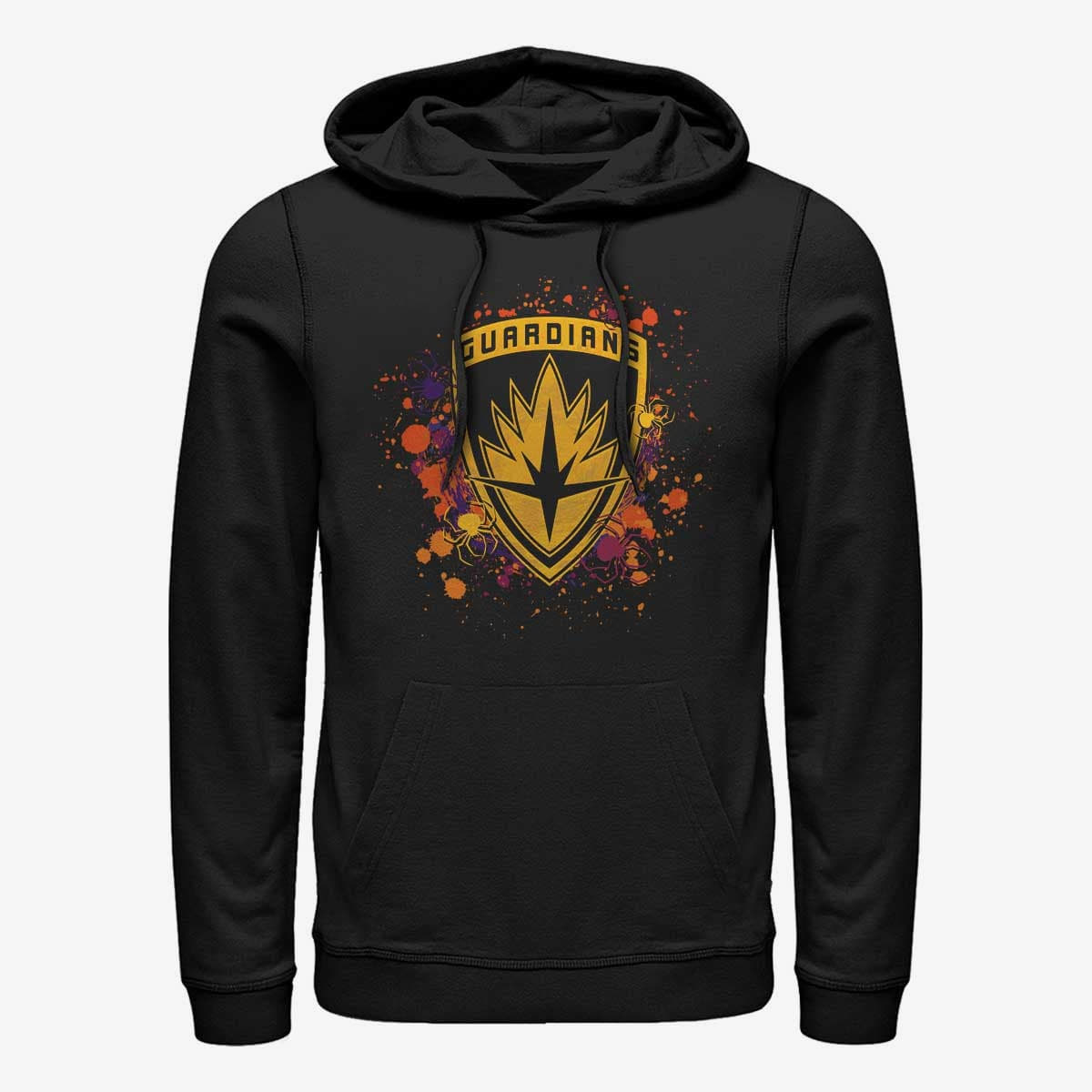 Kapuutsikud ja kampsunid Merch Marvel GOTG Classic - Galaxy InkBadge Unisex Hoodie Black