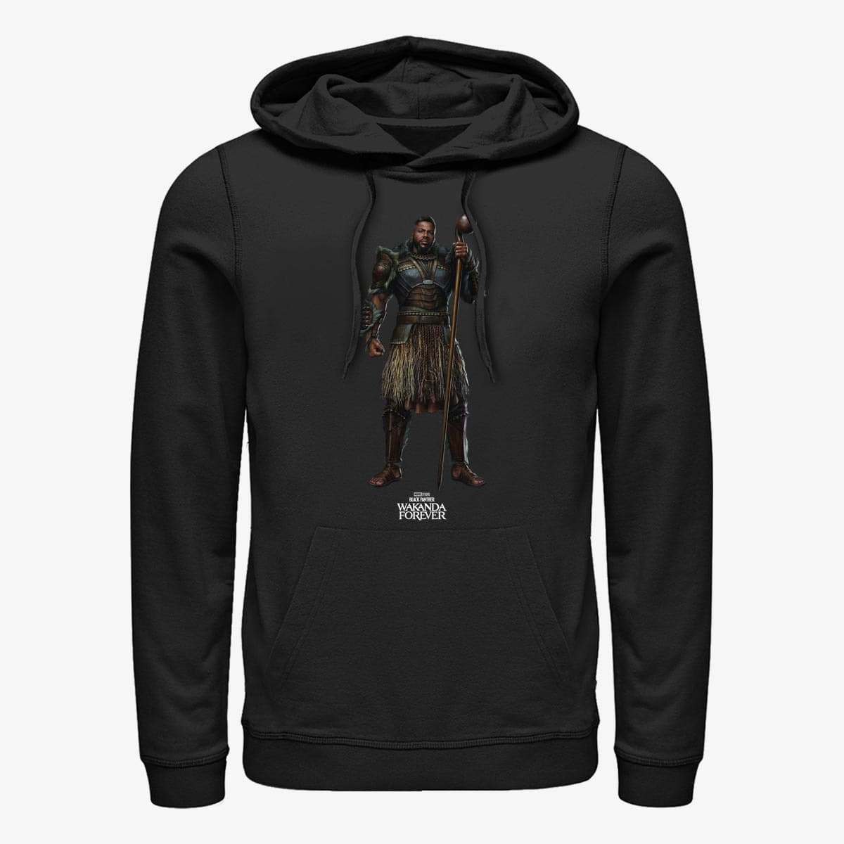 Суичърти Merch Marvel Black Panther: Wakanda Forever - Mbaku Blank Unisex Hoodie Black