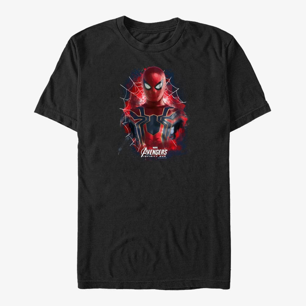 T-shirts Merch Marvel Avengers: Infinity War - Painted Spider Unisex T-Shirt Black