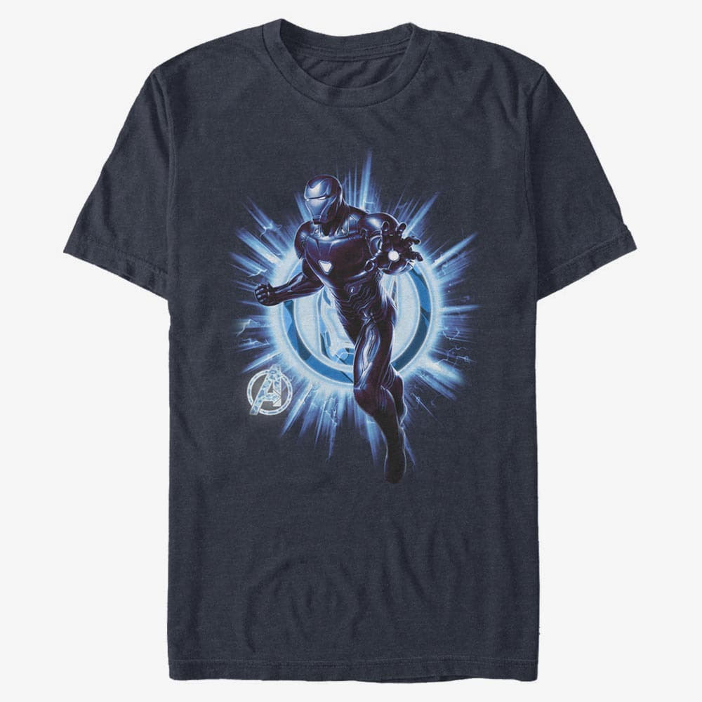 Majice T-shirt Merch Marvel Avengers: Endgame - Ironman Endgame Unisex T-Shirt Navy Blue