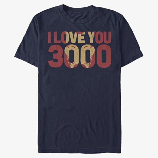 Maglietta Merch Marvel - Love You 3000 Unisex T-Shirt Navy Blue