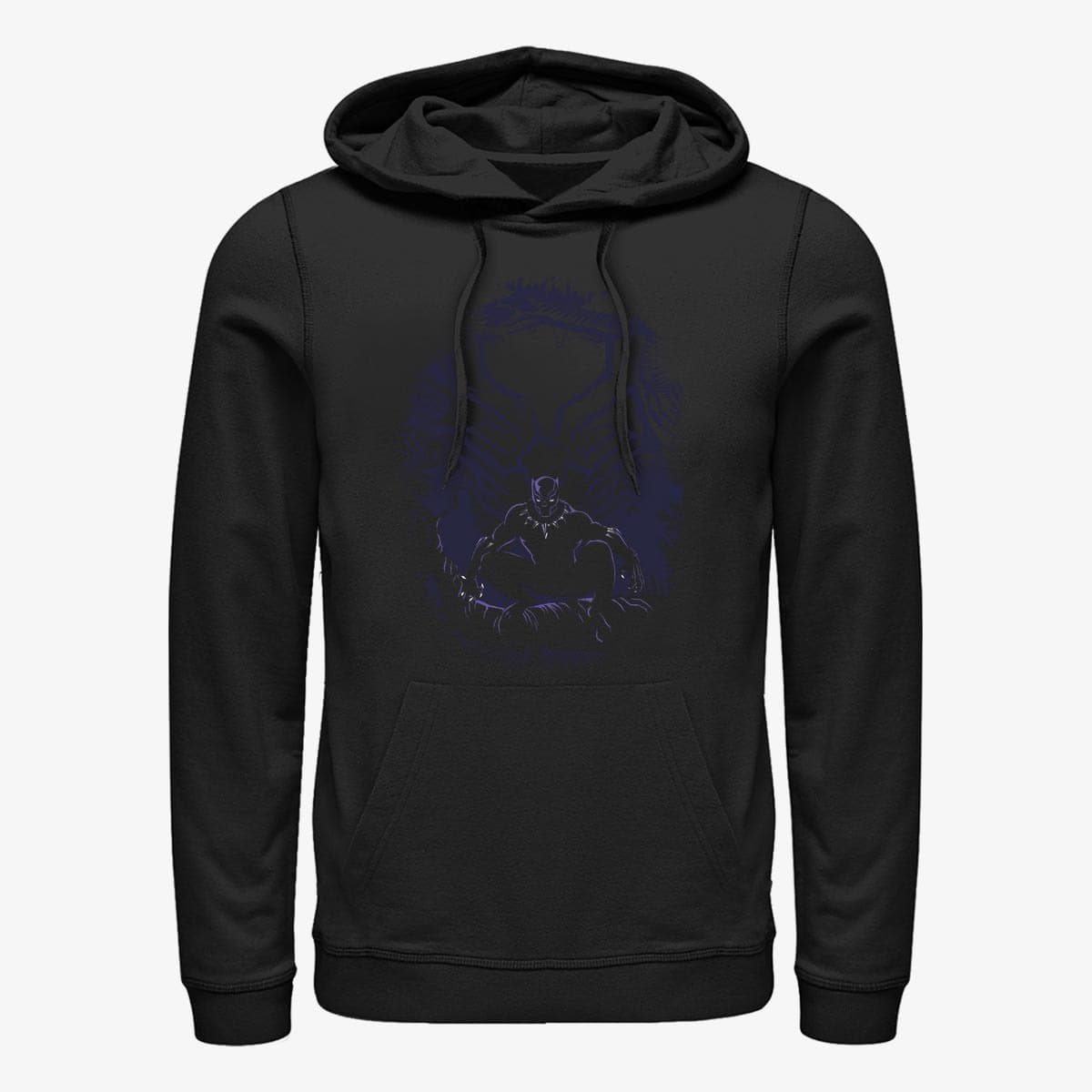 Mikiny Merch Marvel Avengers Classic - Wakanda Hunter Unisex Hoodie Black