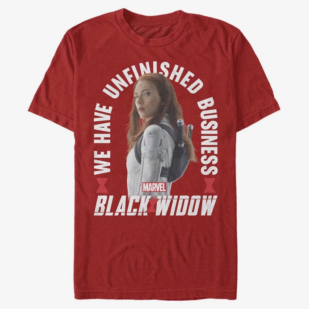T-shirts Merch Marvel Black Widow - Black Widow Arch Unisex T-Shirt Red