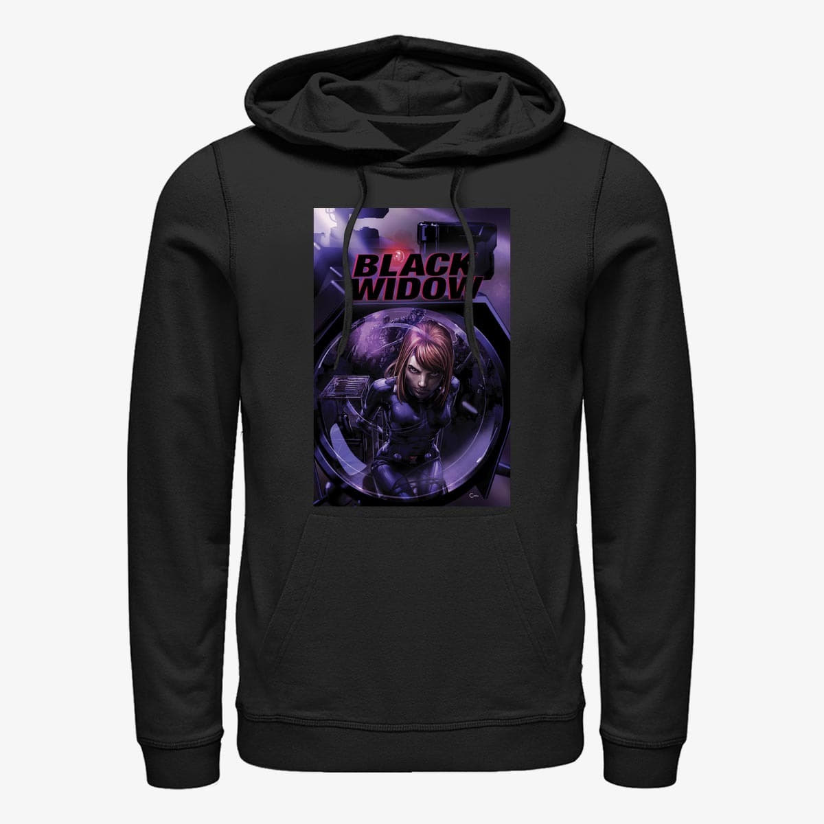 Sweaters Merch Marvel Avengers Classic - Black Widow Unisex Hoodie Black