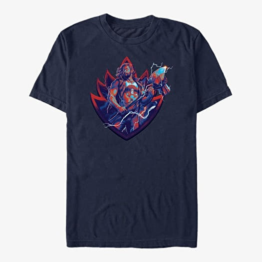 T-shirt Merch Marvel Thor: Love and Thunder - Guardian Thor Badge Unisex T-Shirt Navy Blue