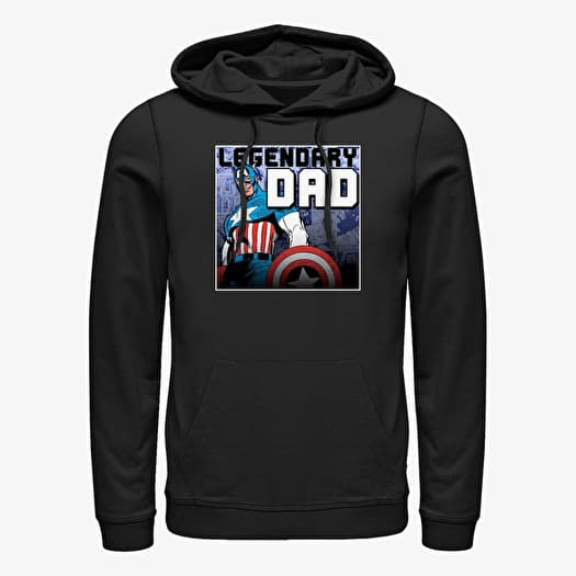 Džemperis Merch Marvel Avengers Classic - American Dad Unisex Hoodie Black