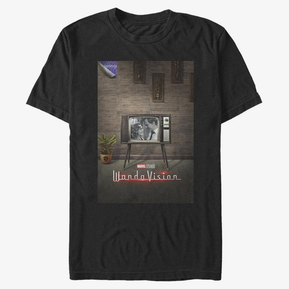 T-shirts Merch Marvel WandaVision - WV Poster 50s Unisex T-Shirt Black