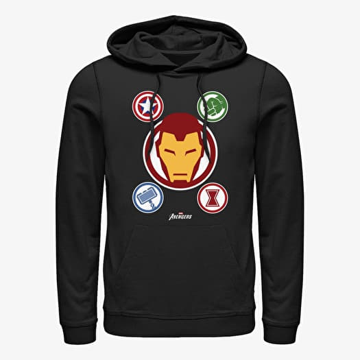 Sweatshirt Merch Marvel - Emblem Club Unisex Hoodie Black