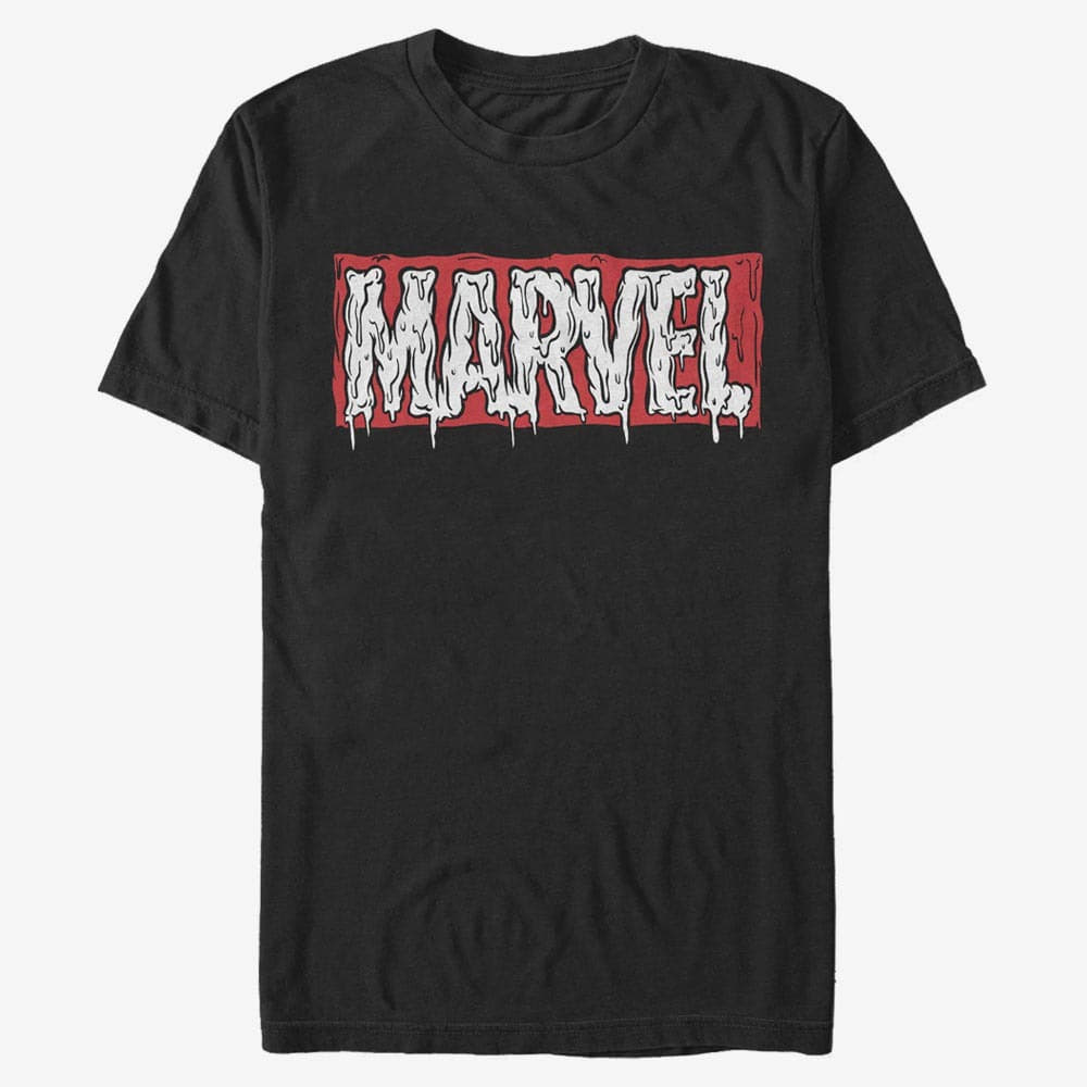 Trička Merch Marvel Other - Melting Marvel Unisex T-Shirt Black