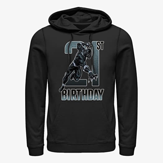 Felpa Merch Marvel Avengers Classic - Black Panther 21st Bday Unisex Hoodie Black