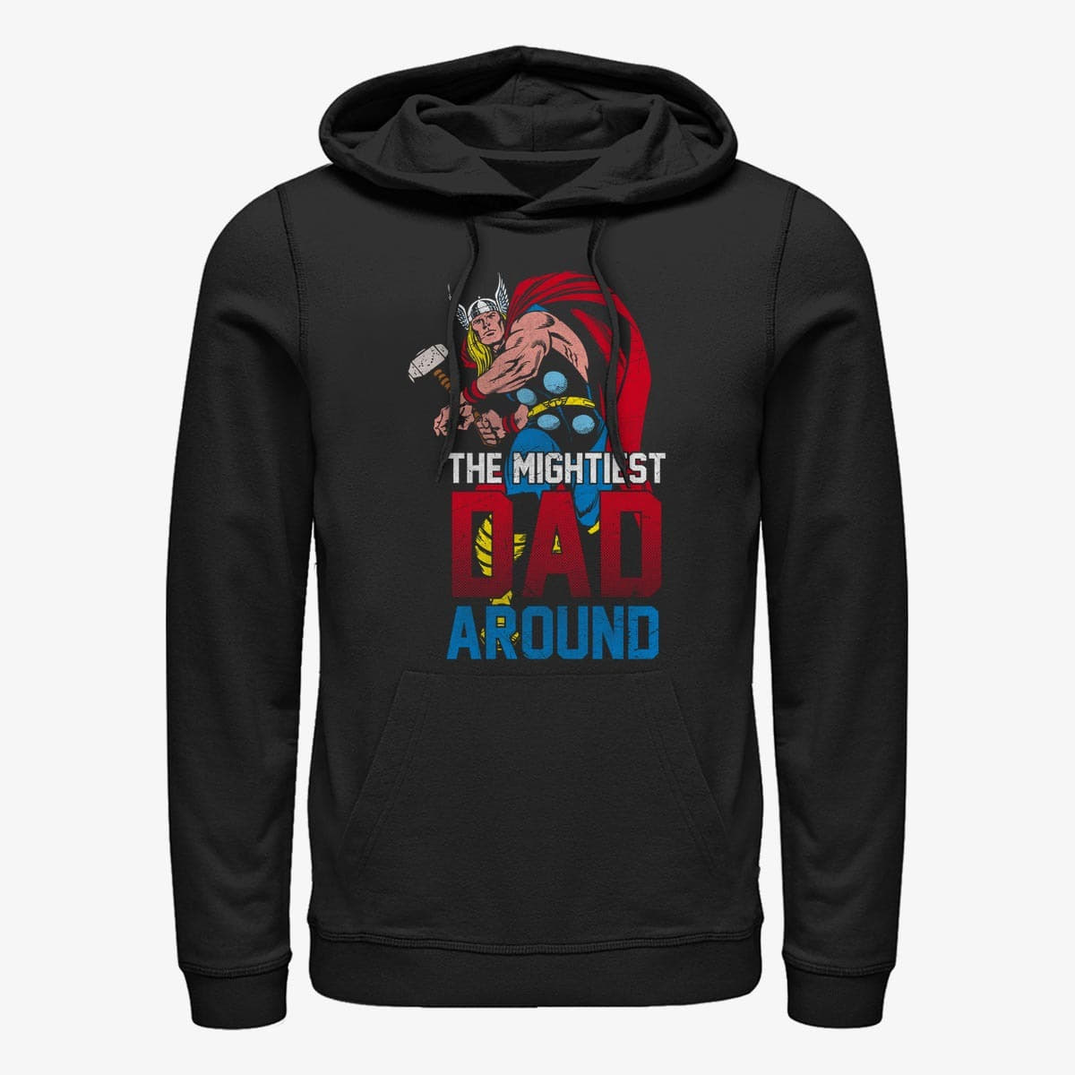 Суичърти Merch Marvel Avengers Classic - Mightiest Dad Unisex Hoodie Black