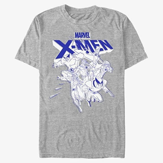 Maglietta Merch Marvel X-Men - Xmen offsets Unisex T-Shirt Heather Grey