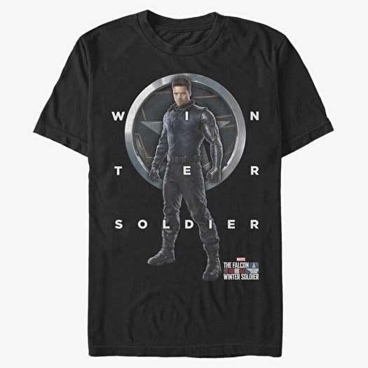 Μπλουζάκι Merch Marvel The Falcon and the Winter Soldier - WINTER SOLDIER GRID TEXT Unisex T-Shirt Black