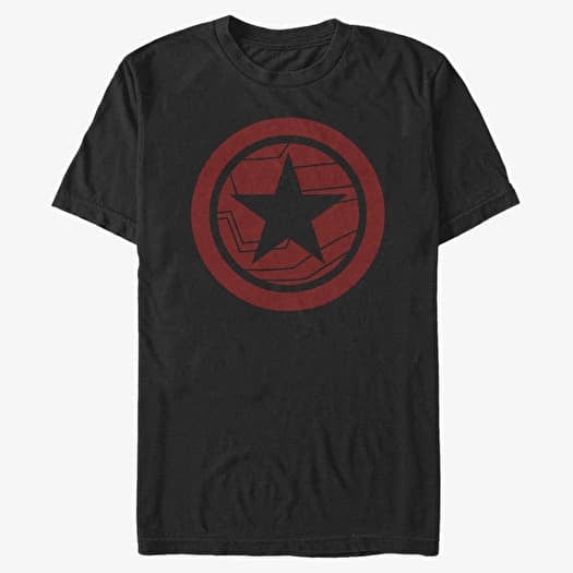 T-shirt Merch Marvel The Falcon and the Winter Soldier - Red Shield Unisex T-Shirt Black