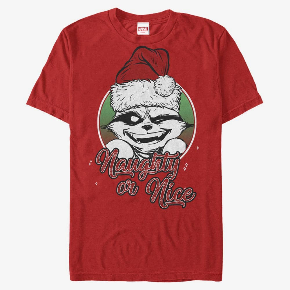 T-shirts Merch Marvel GOTG Classic - Rocket Greetings Unisex T-Shirt Red