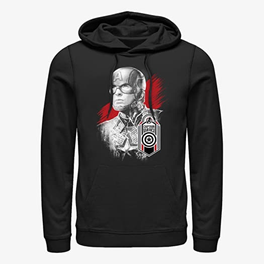 Mikina Merch Marvel Avengers: Endgame - Cap Tag Unisex Hoodie Black