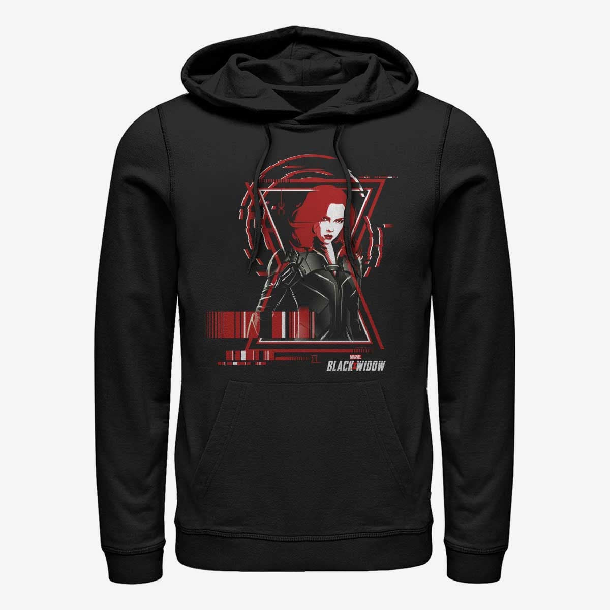 Mikiny Merch Marvel Black Widow - Widow Barcode Unisex Hoodie Black